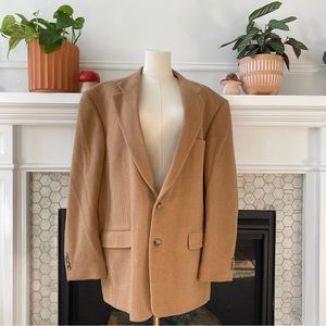 Camel/wool men’s blazer vintage camel blend 44L beige